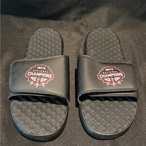 University of Georgia National Champions Black Slide Sandals